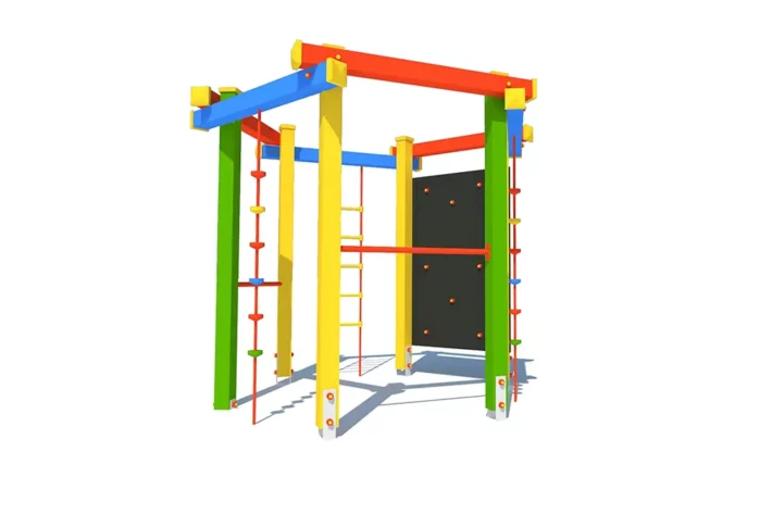 US4-3-urzadzenie-sprawnoSciowe-szesciokat-maly Urządzenie sprawnościowe Sześciokąt Mały US4 to idealne rozwiązanie dla dzieci w wieku od 3 do 12 lat, oferujące wspinaczkę i podciąganie na różnorodnych elementach, takich jak liny wspinaczkowe, pionowa ścianka wspinaczkowa, drabinka linowa i metalowe drążki