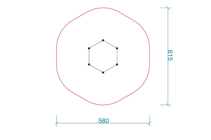 US4-szkic-urzadzenie-sprawnoSciowe-szesciokat-maly Urządzenie sprawnościowe Sześciokąt Mały US4 to idealne rozwiązanie dla dzieci w wieku od 3 do 12 lat, oferujące wspinaczkę i podciąganie na różnorodnych elementach, takich jak liny wspinaczkowe, pionowa ścianka wspinaczkowa, drabinka linowa i metalowe drążki