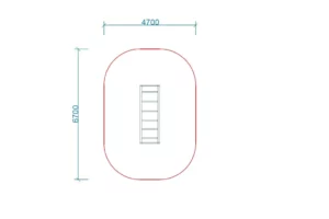 Urządzenie sprawnościowe DRABINKA POZIOMA to nowoczesny i funkcjonalny element placu zabaw, stworzony z myślą o dzieciach w wieku od 3 do 12 lat.