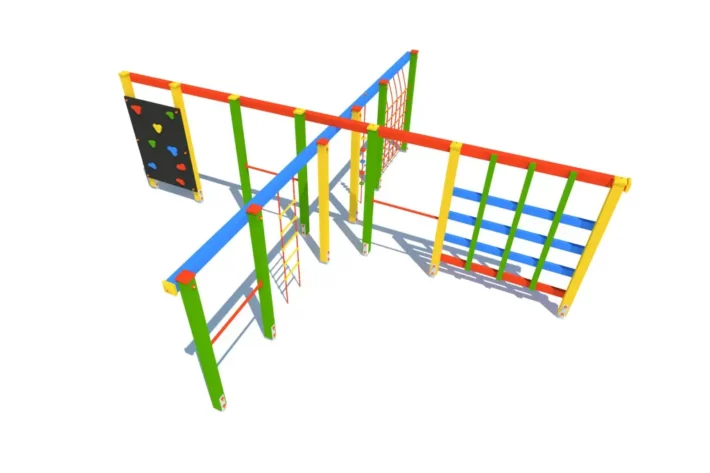 Urządzenie-sprawnościowe-gwiazda-3-wielofunkcyjny-zestaw-linowy Urządzenie sprawnościowe GWIAZDA to nowoczesny i funkcjonalny element placu zabaw, stworzony z myślą o dzieciach w wieku od 3 do 12 lat.