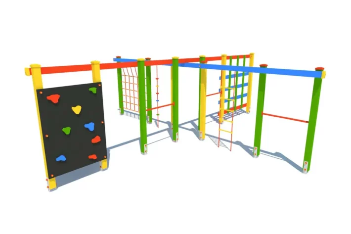 Urządzenie-sprawnościowe-gwiazda-4-wielofunkcyjny-zestaw-linowy Urządzenie sprawnościowe GWIAZDA to nowoczesny i funkcjonalny element placu zabaw, stworzony z myślą o dzieciach w wieku od 3 do 12 lat.