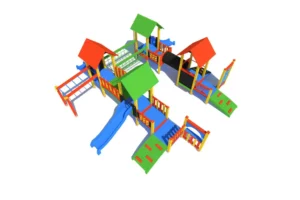 Certyfikowany plac zabaw K33-2 – zestaw zabawowy zgodny z PN-EN 1176 | Ogrodeco