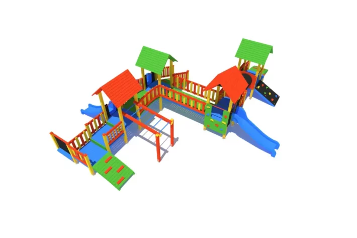Certyfikowany plac zabaw K32-1 – bezpieczny zestaw zabawowy | Ogrodeco