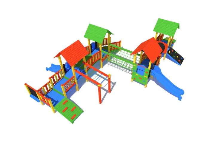 Certyfikowany plac zabaw K32-2 – bezpieczny zestaw zabawowy | Ogrodeco