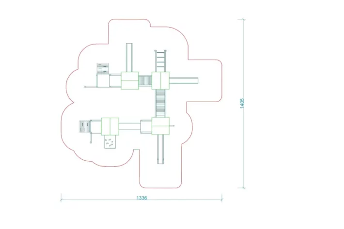 Zestaw-zabawowy-K33-1-szkic-wszechstronny-plac-zabaw-dla-dzieci Zestaw Zabawowy K33-1 to rozbudowany system atrakcji dla dzieci w wieku od 0 do 12 lat, oferujący szeroki zakres aktywności ruchowych i zabaw edukacyjnych.