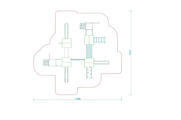 Zestaw-zabawowy-K34-szkic-wszechstronny-plac-zabaw-dla-dzieci Zestaw Zabawowy K34 to rozbudowany system atrakcji dla dzieci w wieku od 0 do 12 lat, oferujący szeroki zakres aktywności ruchowych i zabaw edukacyjnych.