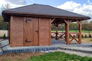 Altana ogrodowa A18 – elegancka altana z domkiem | Ogrodeco