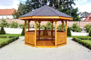 Altana ogrodowa A25 – drewniana altana z domkiem | Ogrodeco