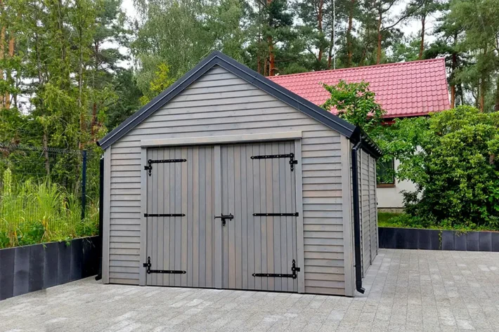 Garaż drewniany G1 – solidny drewniany garaż do auta | Ogrodeco