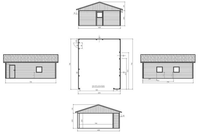 g4-szkic-nowoczesny-praktyczny-garaz Garaż G4 to nowoczesne i funkcjonalne rozwiązanie, które idealnie sprawdzi się jako przestrzeń do przechowywania pojazdów, narzędzi oraz sprzętów ogrodowych. Dzięki dużym wymiarom 5,00m x 7,00m, garaż zapewnia komfortową przestrzeń użytkową.