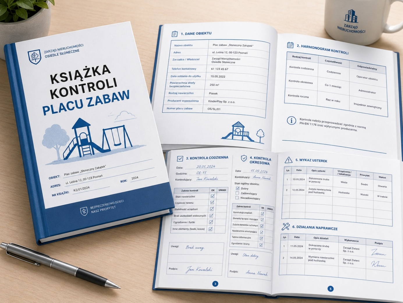 przegląd i kontrola placu zabaw