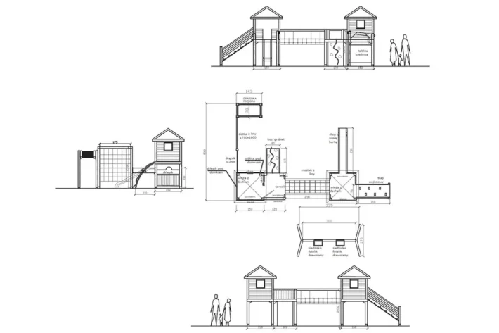 p12-szkic-funkcjonalny-plac-zabaw-dla-dzieci Plac zabaw P12 to rozbudowana i atrakcyjna konstrukcja, która zapewnia dzieciom niezliczone możliwości zabawy oraz rozwoju motorycznego. Dzięki dużym wymiarom 8,80m x 5,23m, plac oferuje wiele przestrzeni i różnorodnych elementów do wspinaczki, huśtania oraz kreatywnej zabawy.