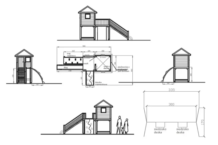 p24-szkic-funkcjonalny-plac-zabaw-dla-dzieci Plac zabaw P24 to kompletny zestaw, który oferuje dzieciom bezpieczne i kreatywne miejsce do zabawy.