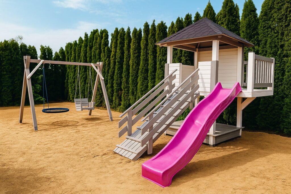 bezpieczny plac zabaw do ogrodu